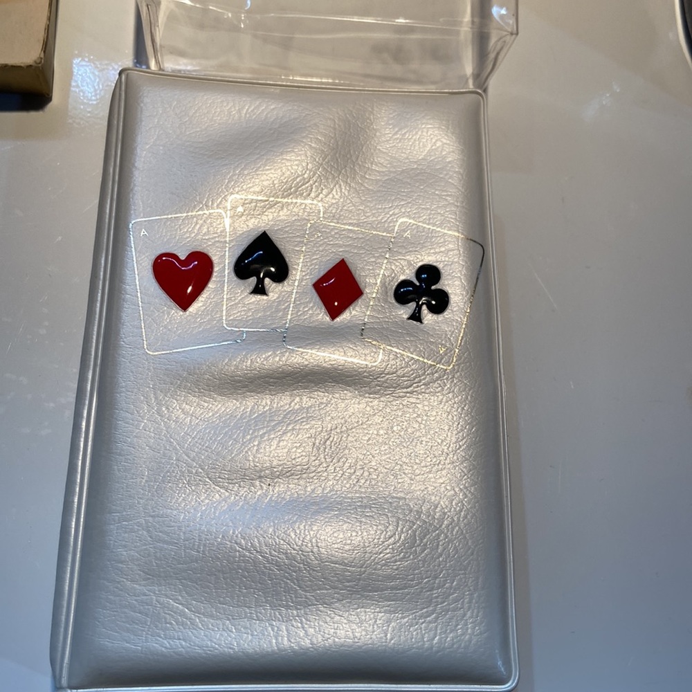 Vintage NIB card caddy